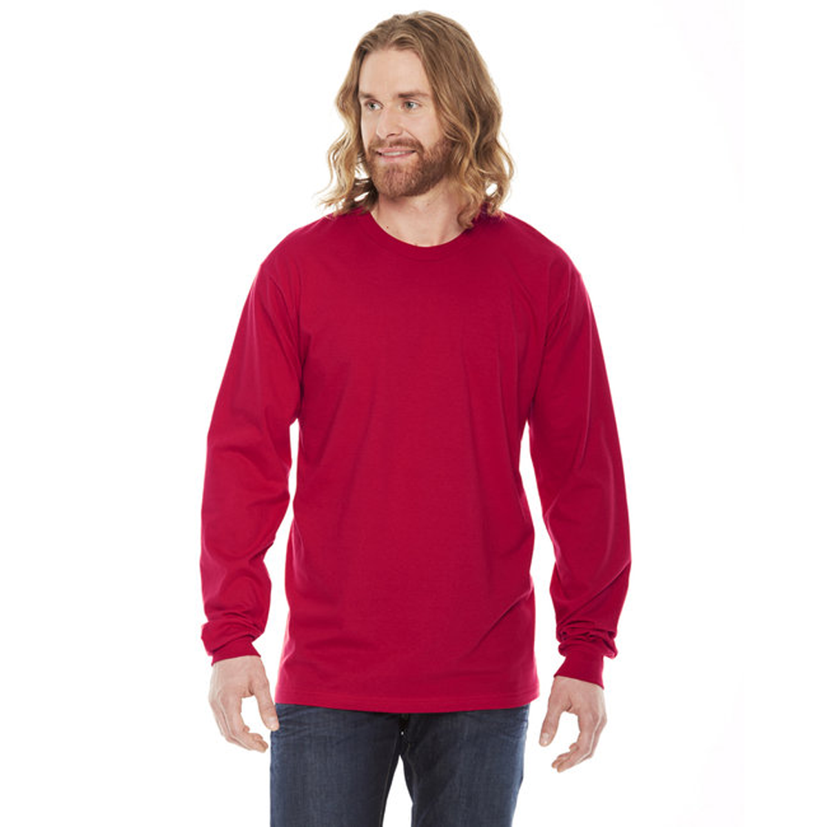 AMERICAN APPAREL UNISEX FINE JERSEY LONG-SLEEVE SHIRT