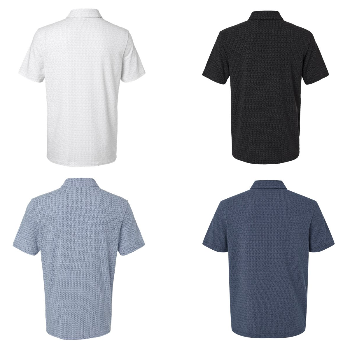 ADIDAS MEN'S BLENDED PRINTED POLO SHIRT