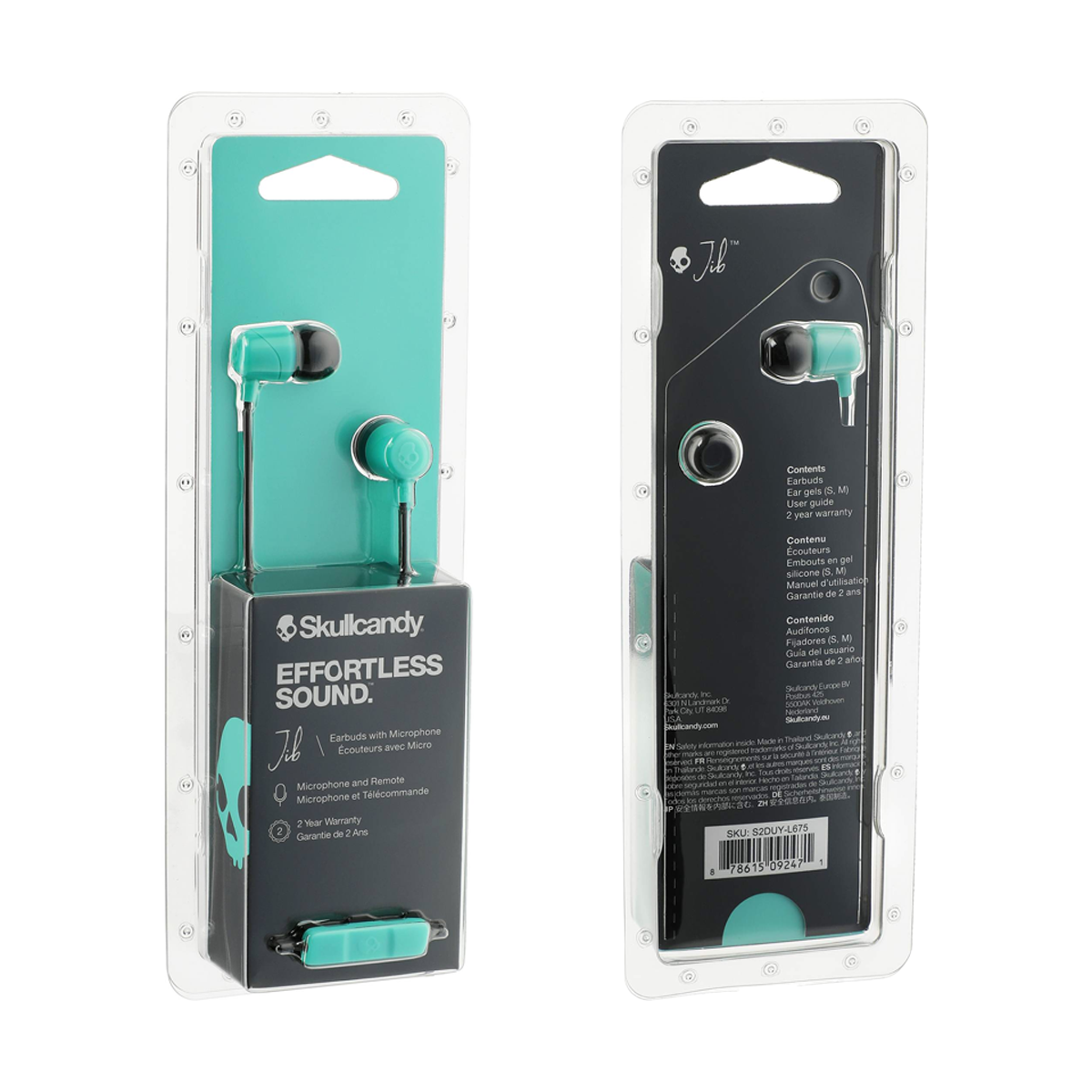 SKULLCANDY JIB WIRED EARBUDS WITH MICROPHONE ID Apparel