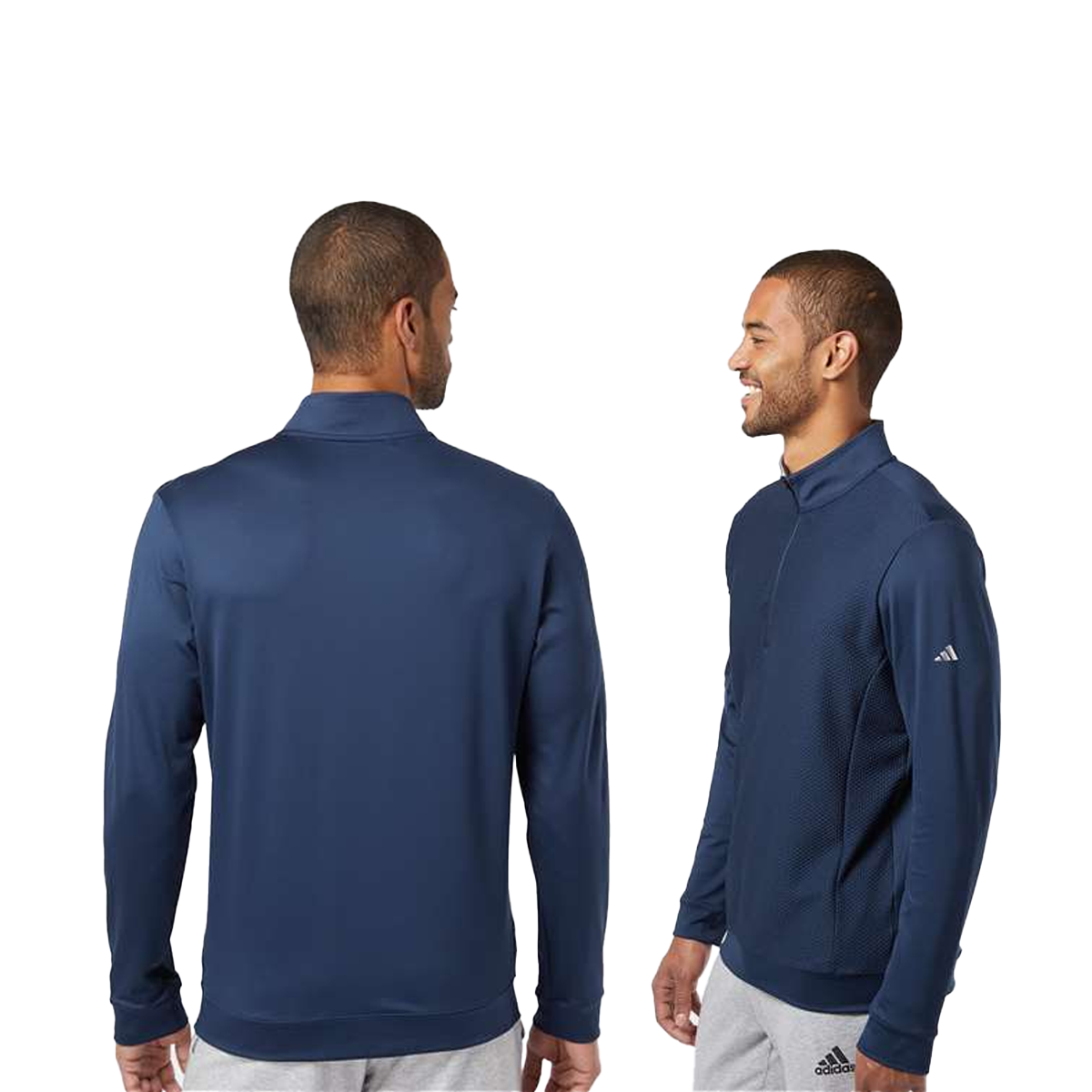 ADIDAS PERFORMANCE TEXTURED QUARTER-ZIP PULLOVER