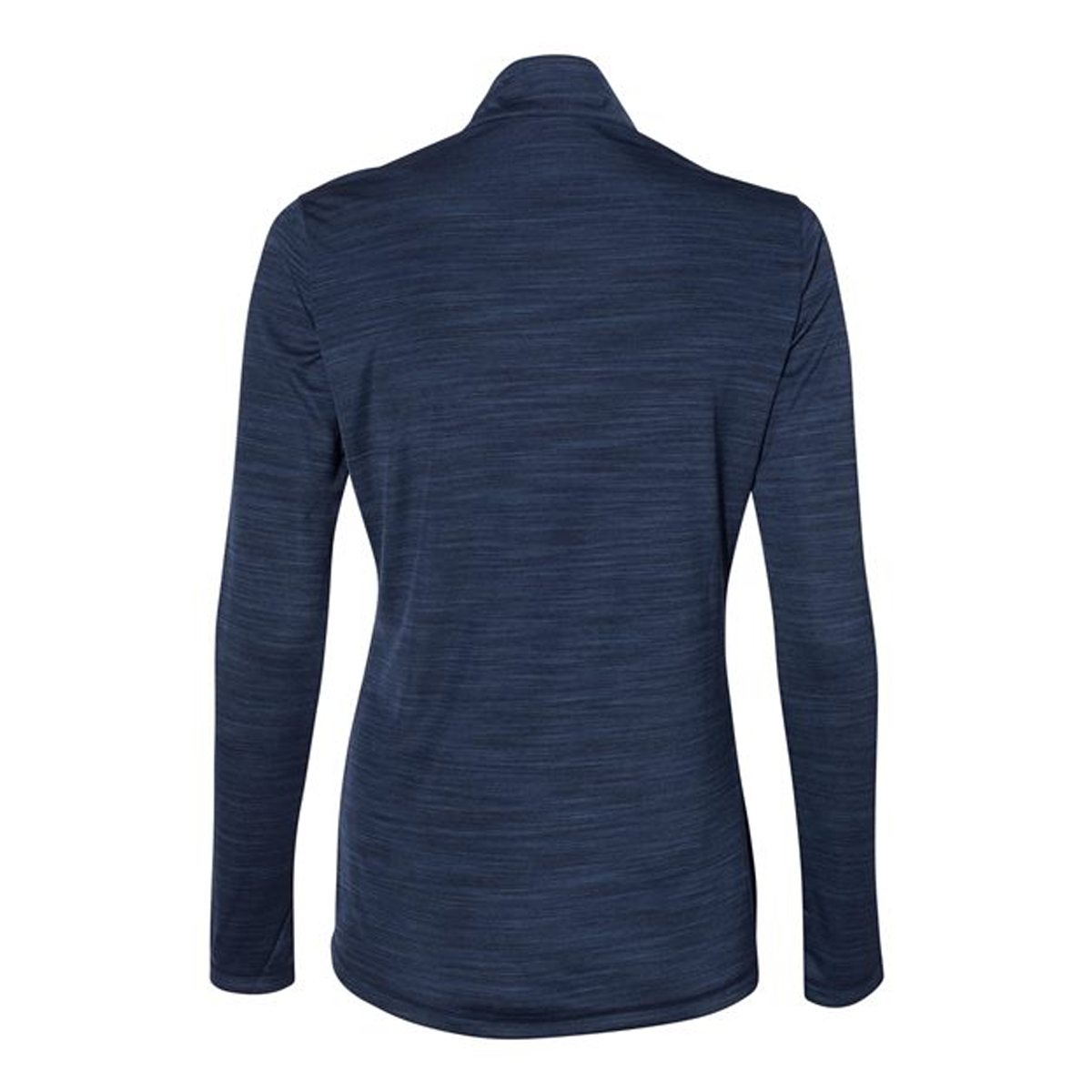 ADIDAS LADIES LIGHTWEIGHT MELANGE QUARTER-ZIP PULLOVER