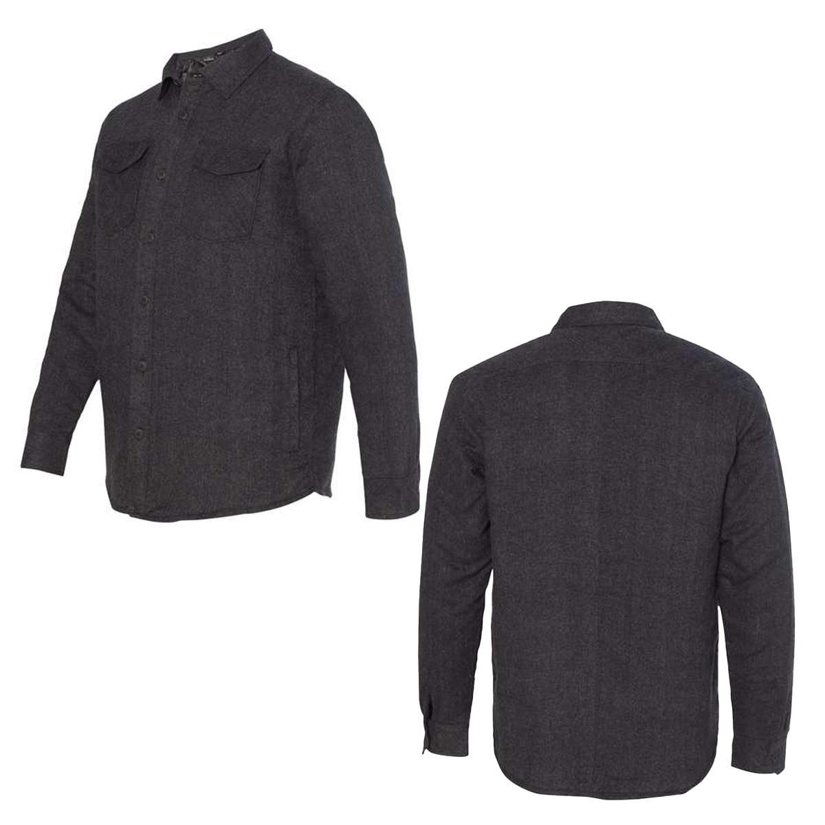 BURNSIDE ADULT QUILTED FLANNEL SHIRT JACKET