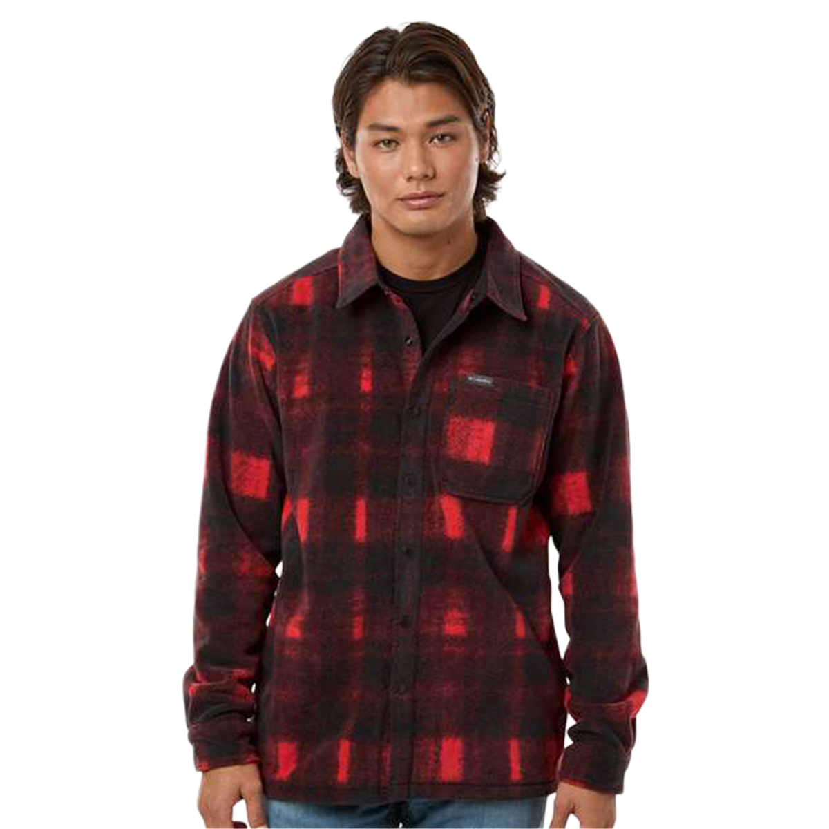 COLUMBIA STEENS MOUNTAIN MEN'S PRINTED PLAID JACKET