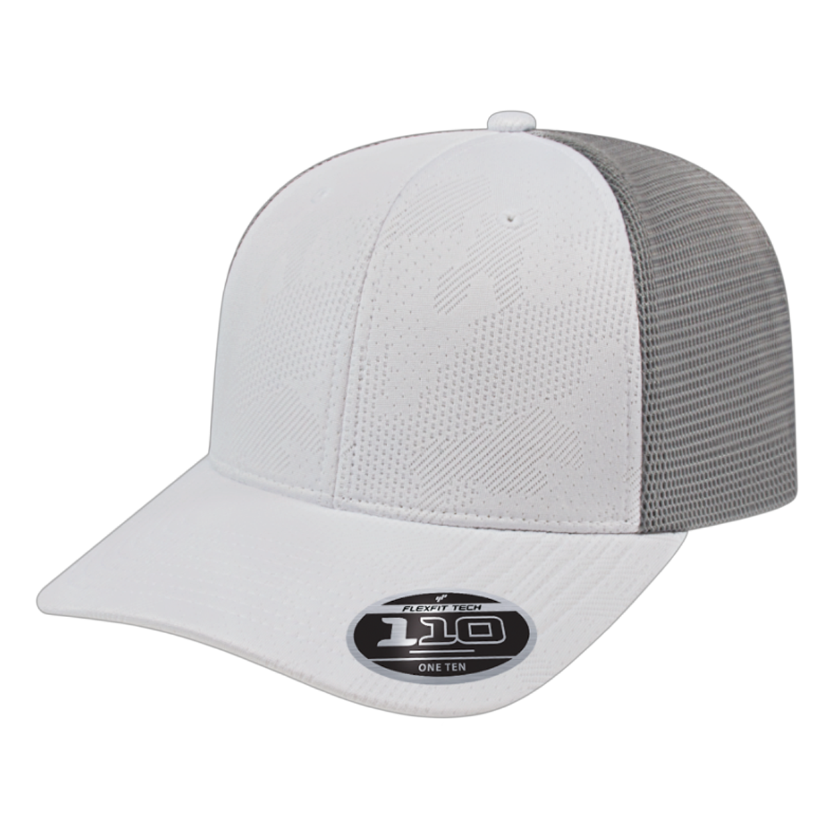 FLEXFIT JACQUARD TRUCKER MESH BACK HAT