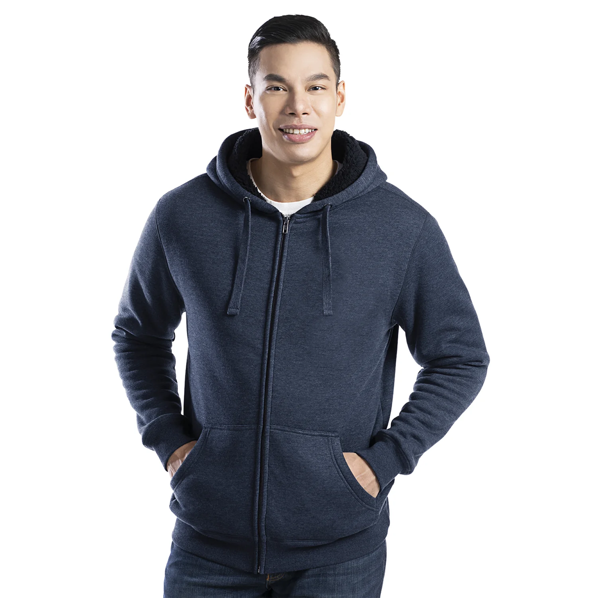 CANADA SPORTSWEAR YOLO MEN'S FULL-ZIP HOODIE WITH SERPA FLEECE