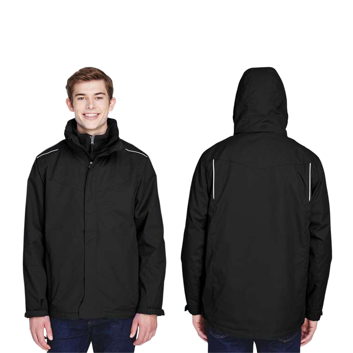 CORE365 MEN'S REGION 3-IN-1 JACKET WITH FLEECE LINER