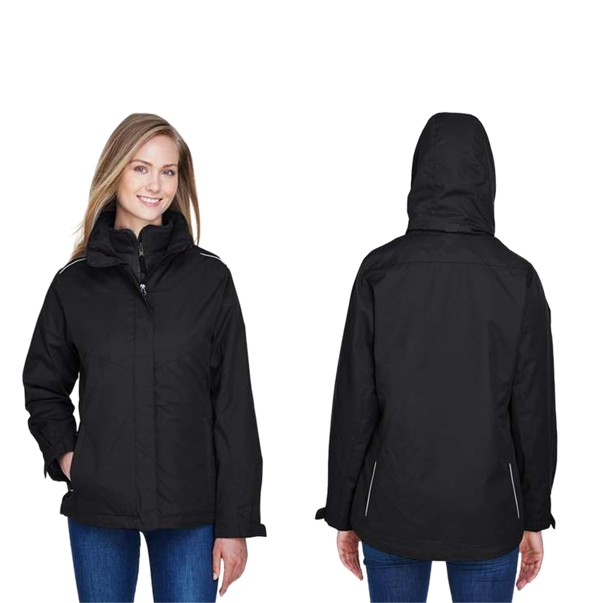 CORE365 LADIES REGION 3-IN-1 JACKET WITH FLEECE LINER