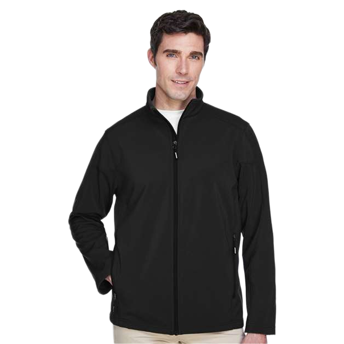 CORE365 MEN'S CRUISE TWO-LAYER FLEECE BONDED SOFTSHELL JACKET