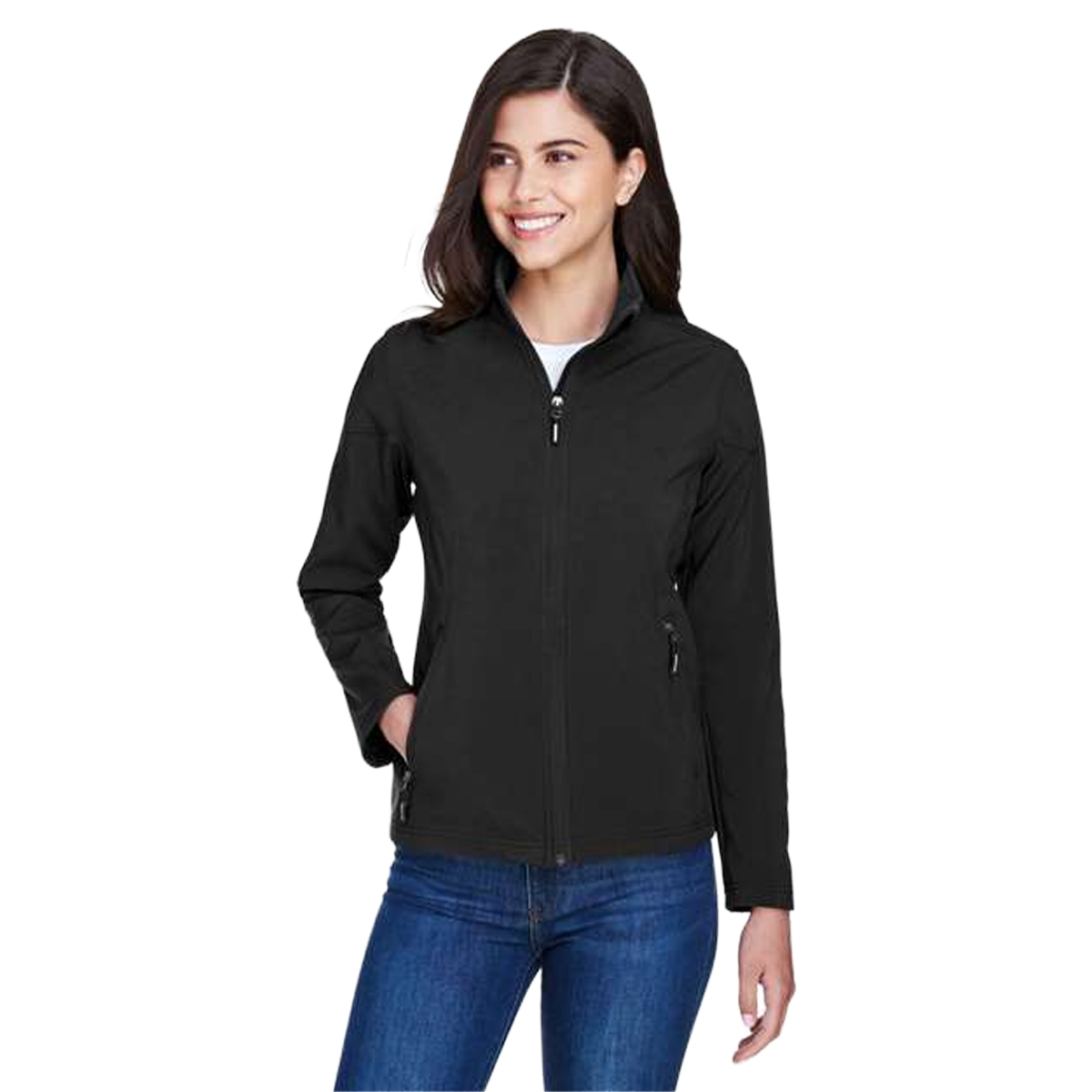 CORE365 LADIES CRUISE TWO-LAYER FLEECE BONDED SOFTSHELL JACKET