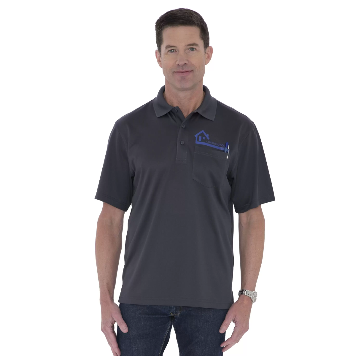 COAL HARBOUR MEN'S SNAG PROOF POWER POCKET POLO SHIRT