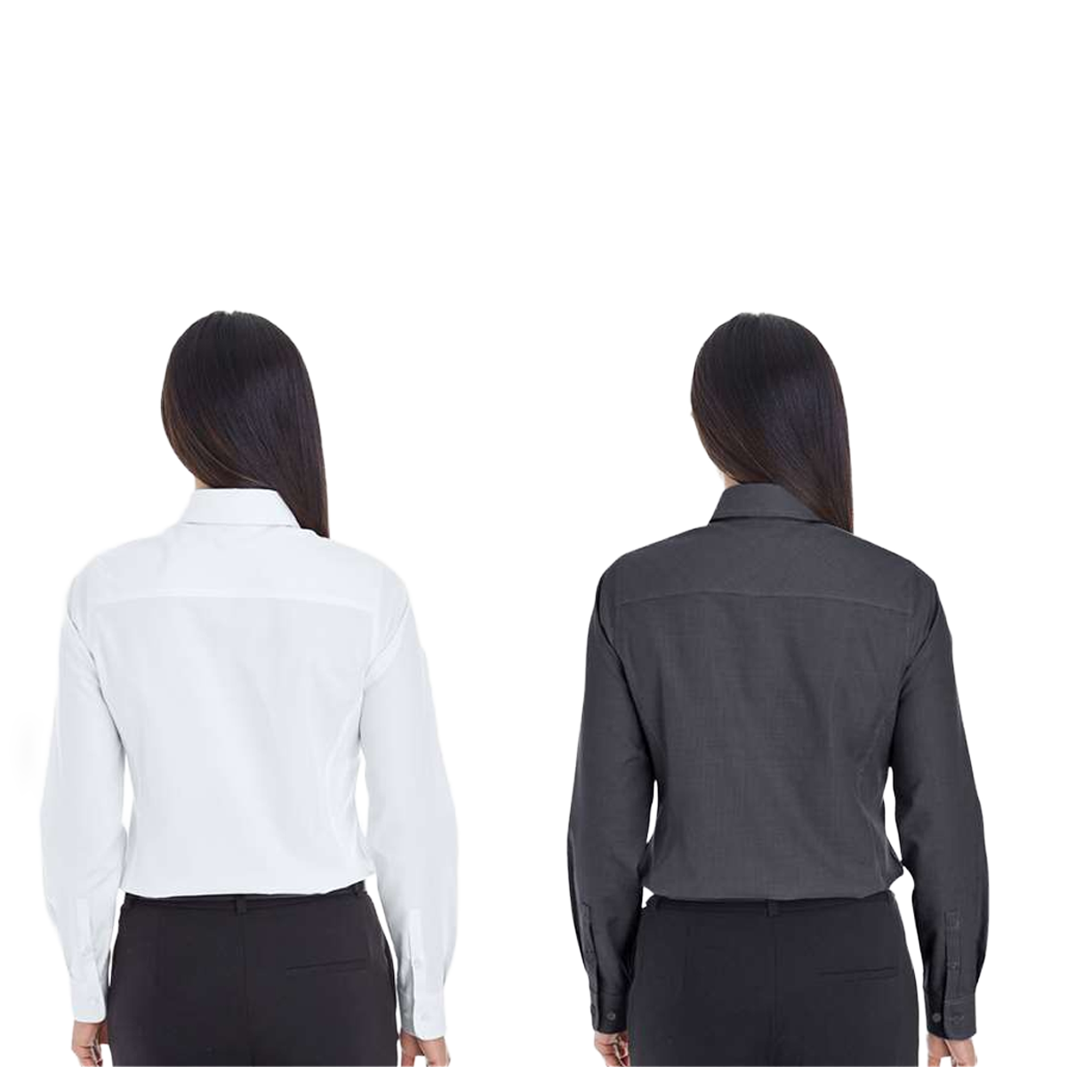 DEVON & JONES LADIES CROWN COLLECTION ROYAL DOBBY WOVEN DRESS SHIRT