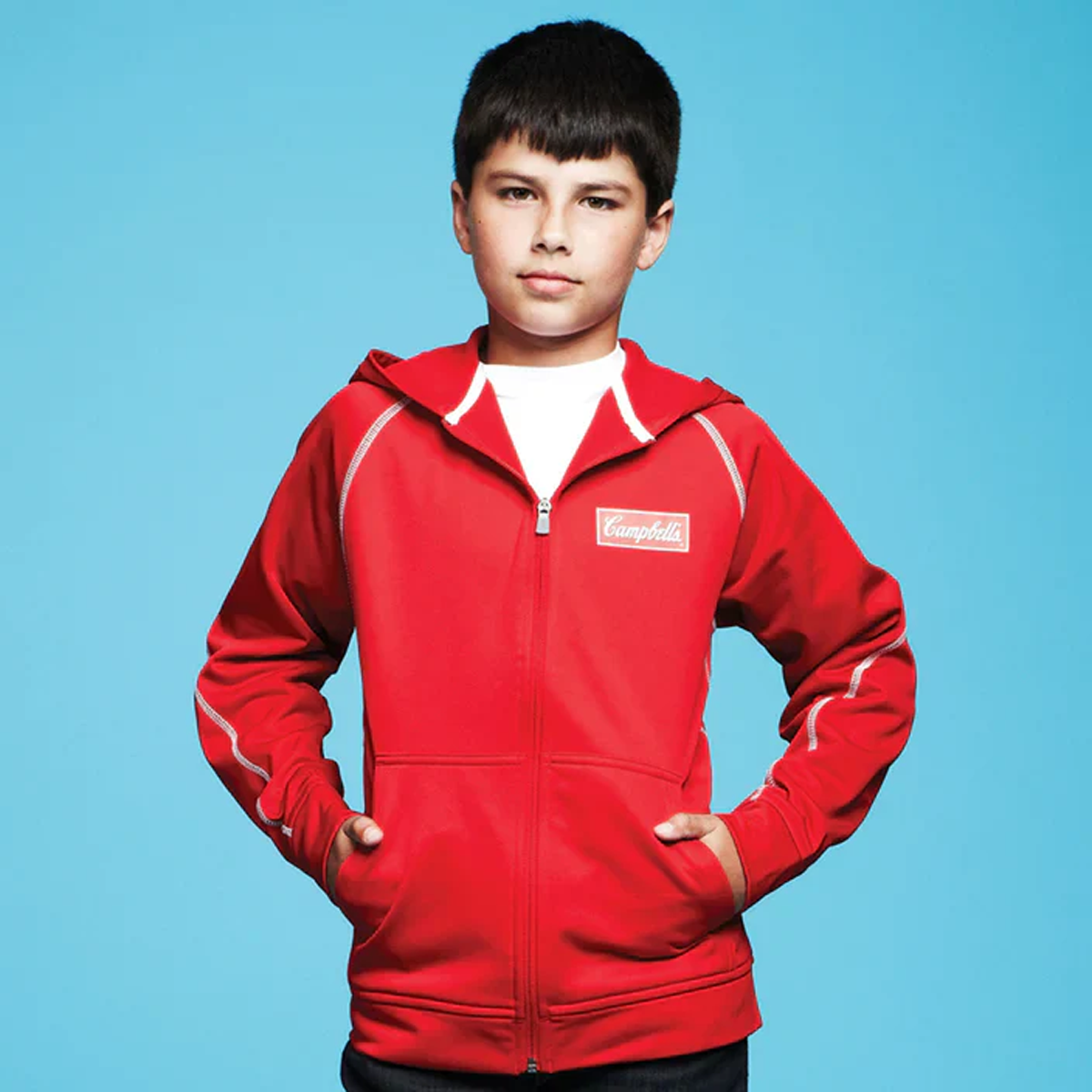 TRIMARK YOUTH TONLE FULL-ZIP HOODIE