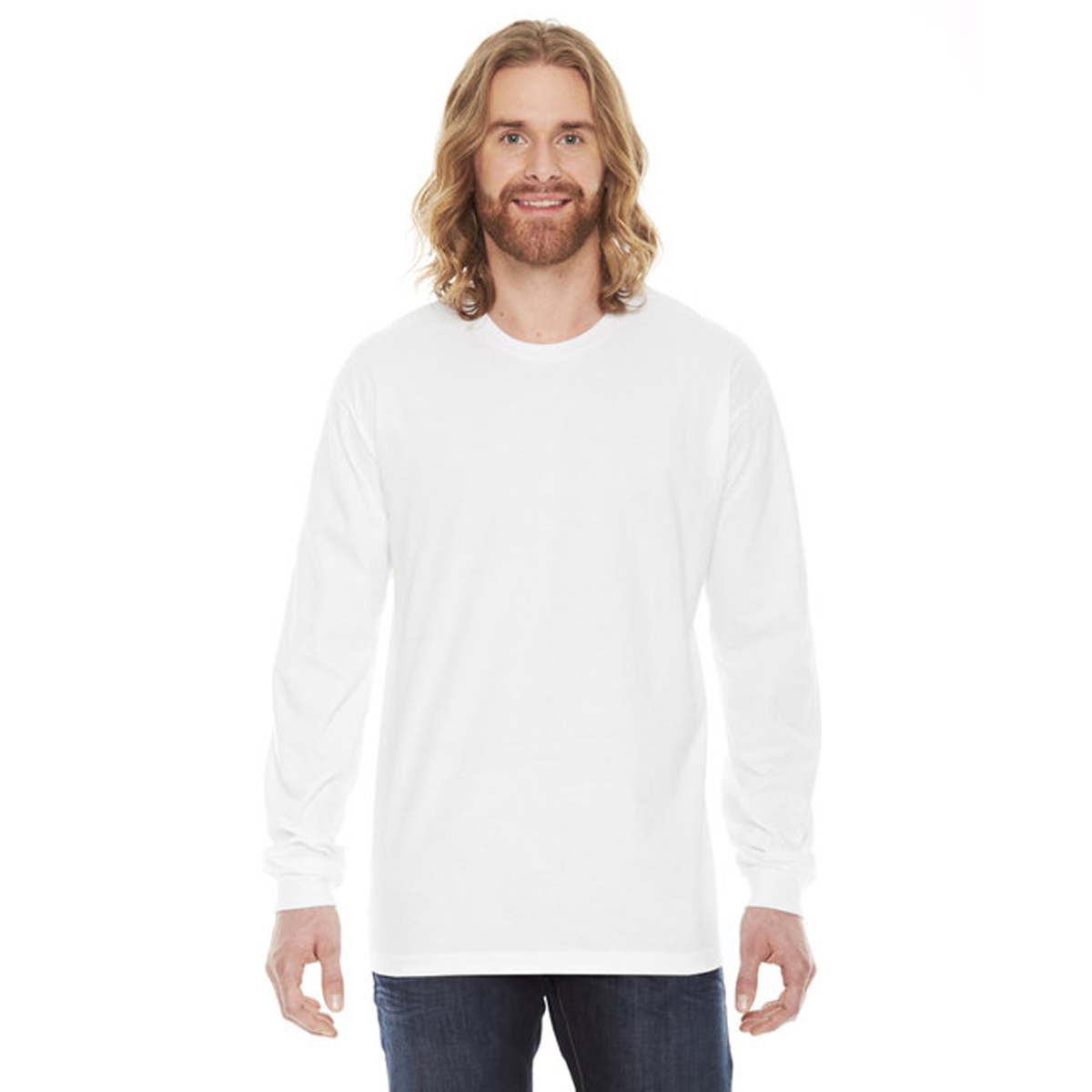 AMERICAN APPAREL UNISEX FINE JERSEY LONG-SLEEVE SHIRT