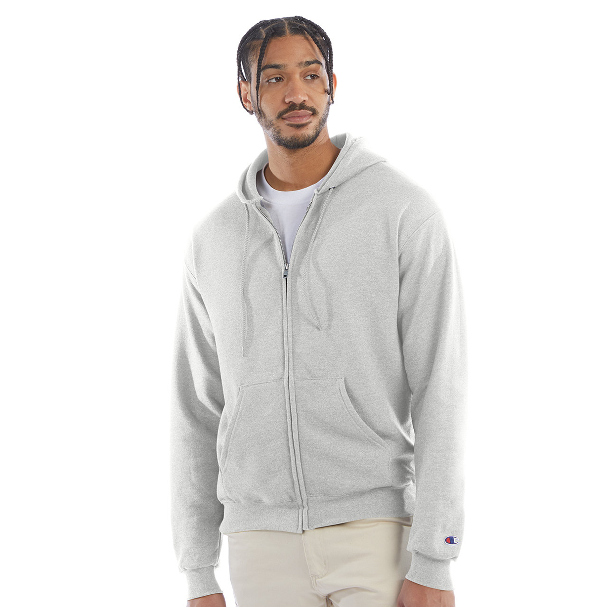 CHAMPION POWERBLEND FULL-ZIP HOODIE ID Apparel - Main Image