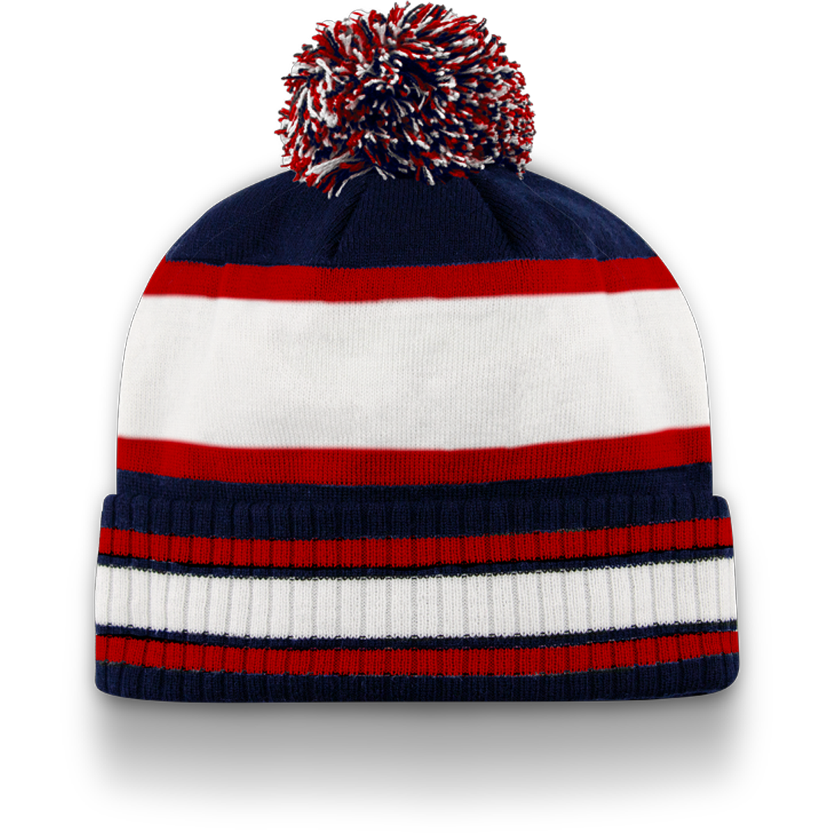 DIVISION TRADITIONAL RIBBED CUFF TOQUE WITH POM