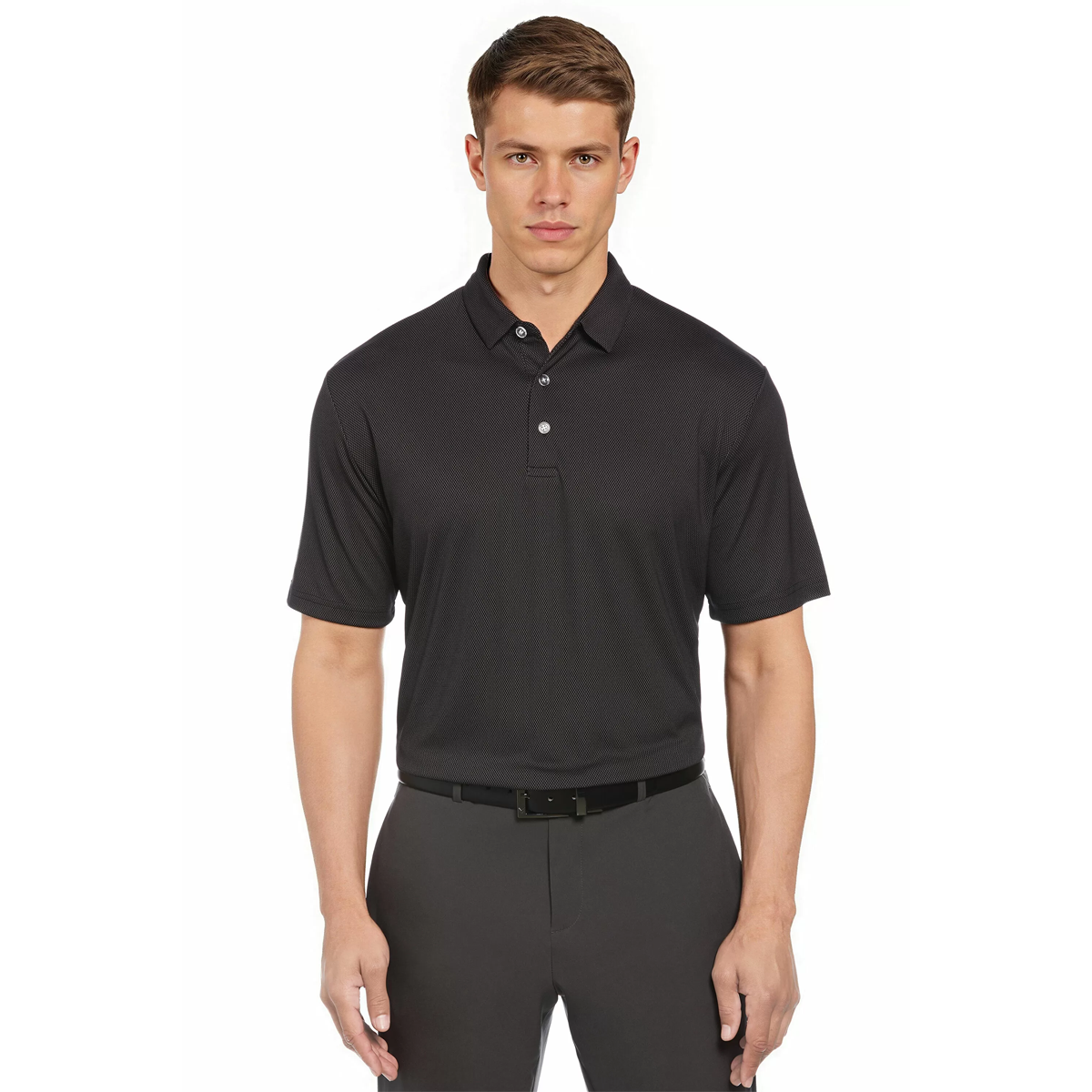 CALLAWAY MEN'S BIRDSEYE POLO SHIRT