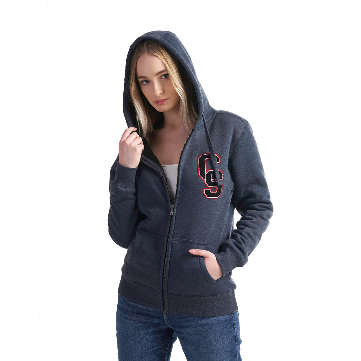 CANADA SPORTSWEAR YOLO LADIES FULL-ZIP HOODIE WITH SERPA FLEECE