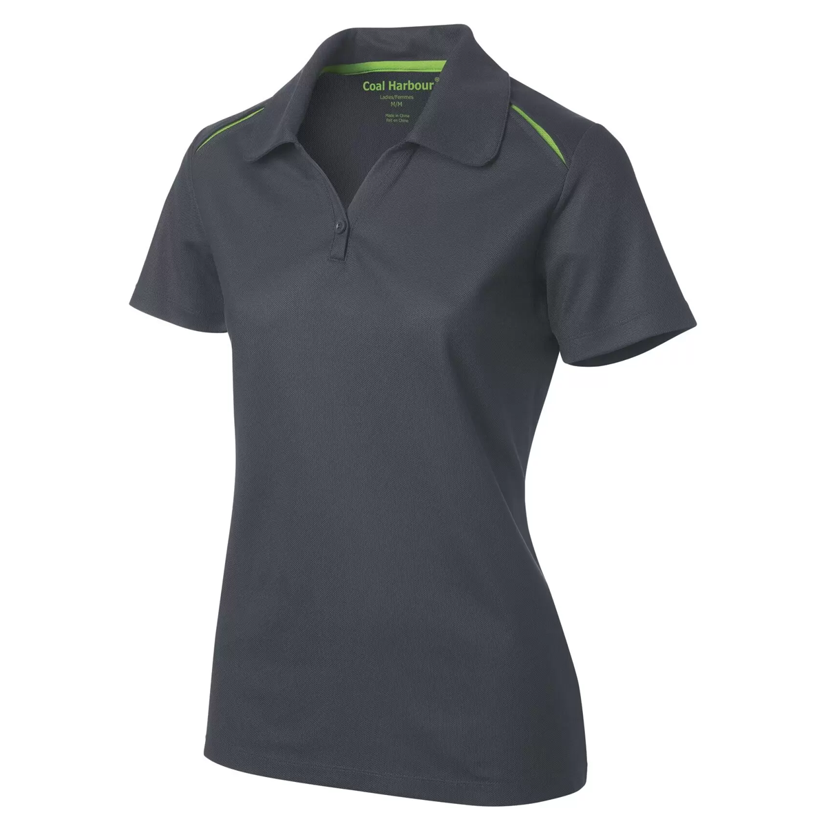 COAL HARBOUR LADIES SNAG RESISTANT CONTRAST INSET POLO SHIRT