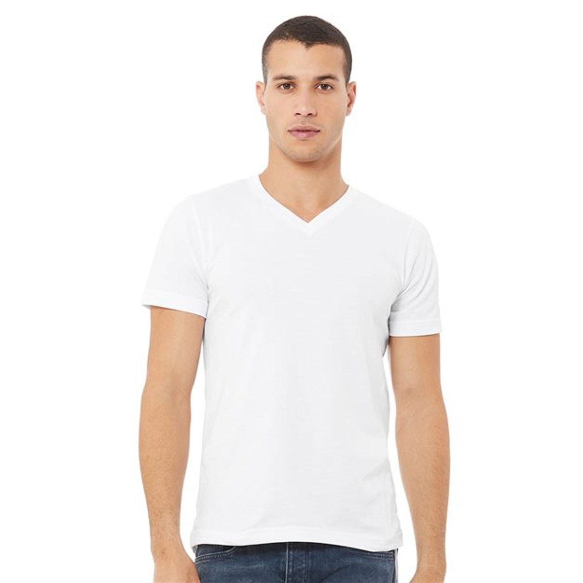 BELLA & CANVAS ADULT JERSEY V-NECK T-SHIRT