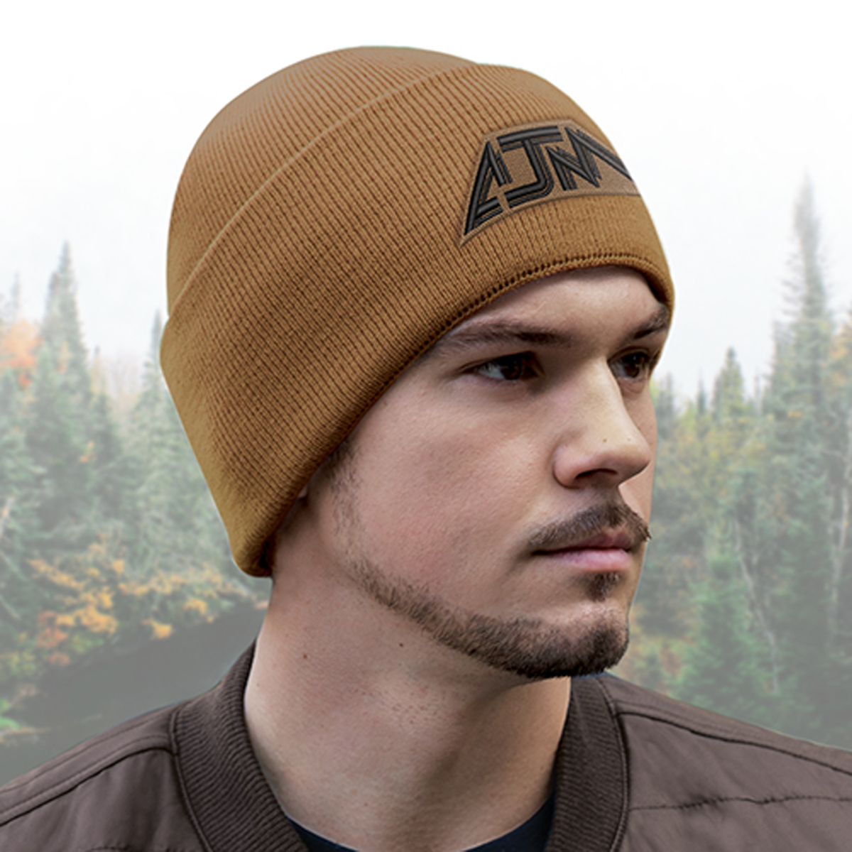 AJM ACRYLIC TOQUE WITH OVERSIZED CUFF