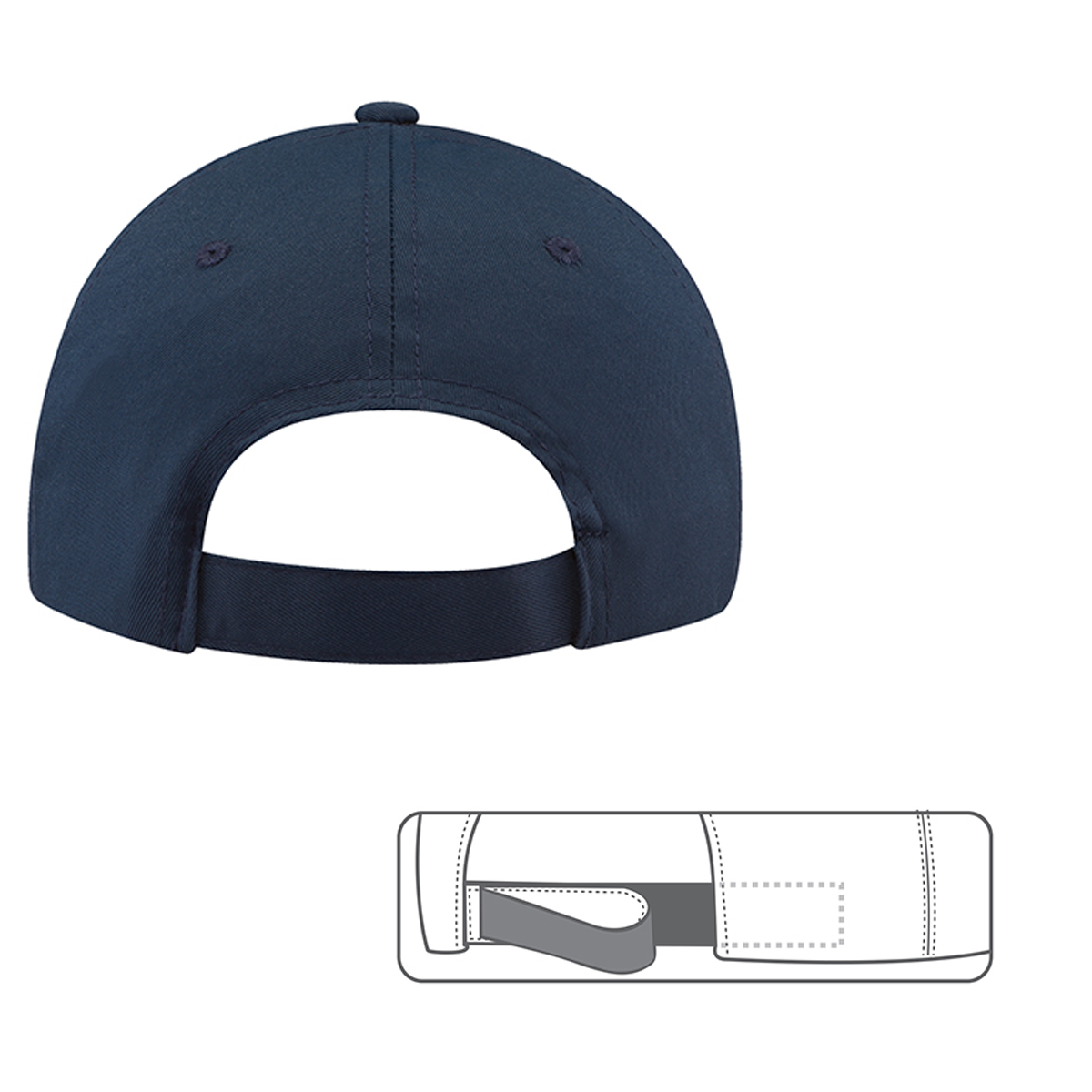 AJM 6-PANEL COTTON TOUCH POLYESTER HAT