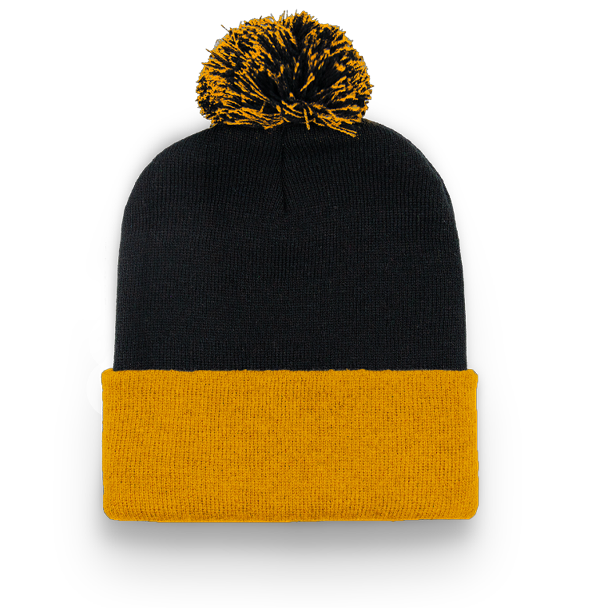 DIVISION TRADITIONAL COLOUR BLOCK CUFF TOQUE WITH POM