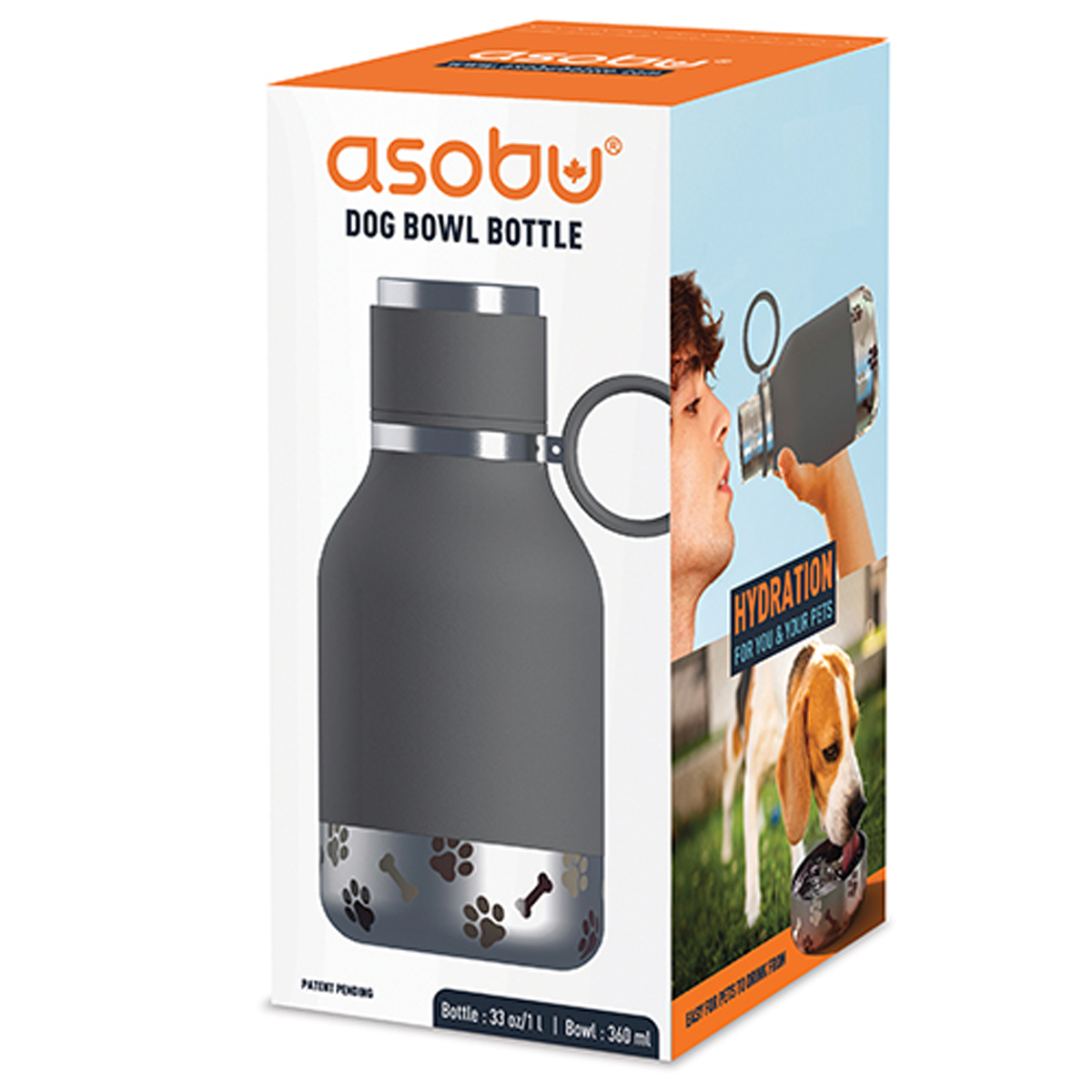 AD N' ART ASOBU DOG BOWL BOTTLE