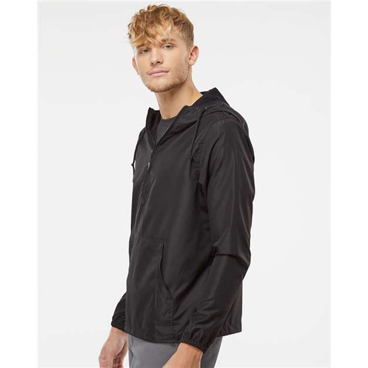 INDEPENDANT TRADING CO. LIGHTWEIGHT QUARTER-ZIP WINDBREAKER JACKET