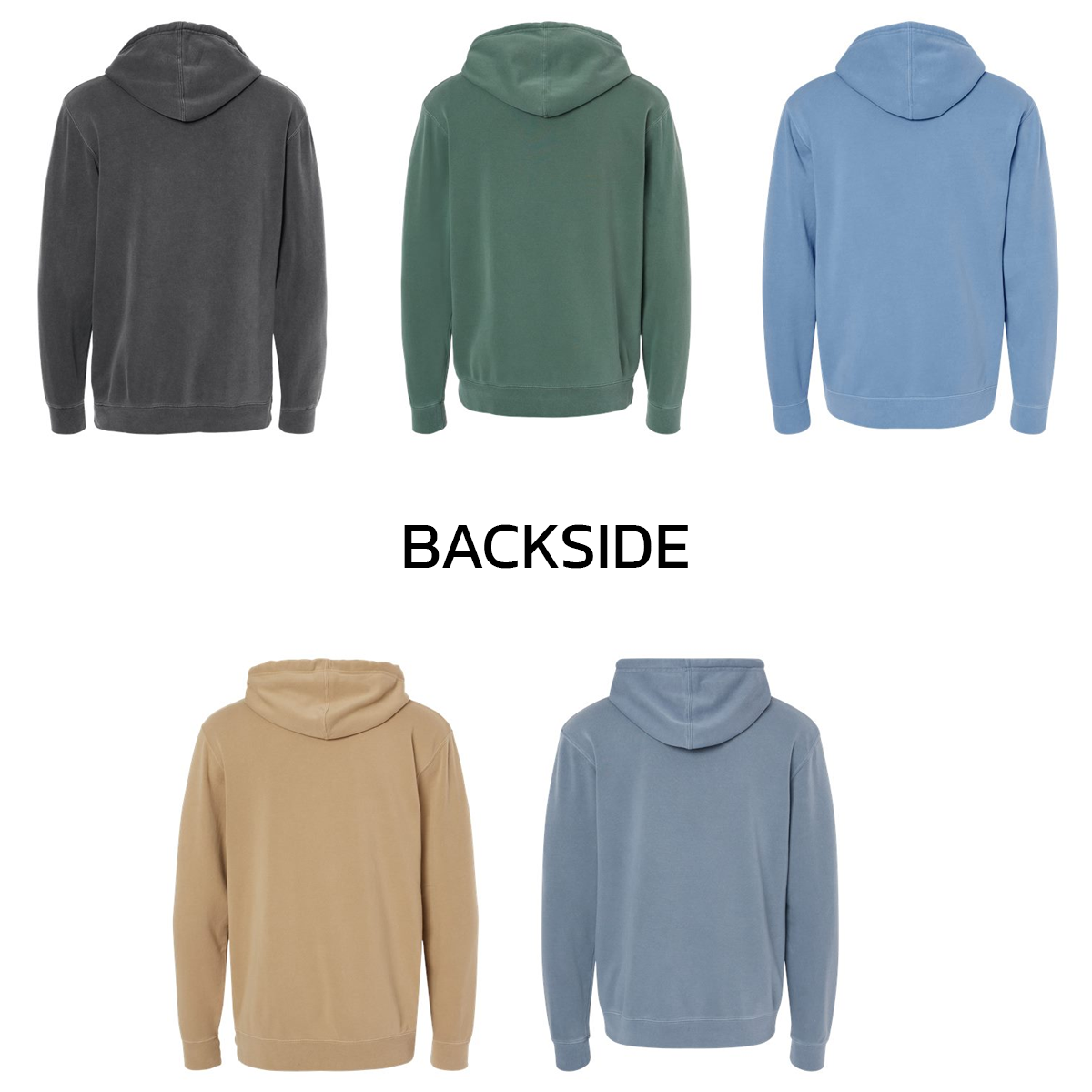 INDEPENDENT TRADING CO. ADULT MIDWEIGHT PIGMENT-DYED HOODIE