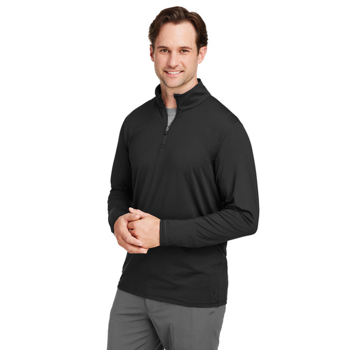 PUMA MEN'S GOLF QUARTER-ZIP SWEATER