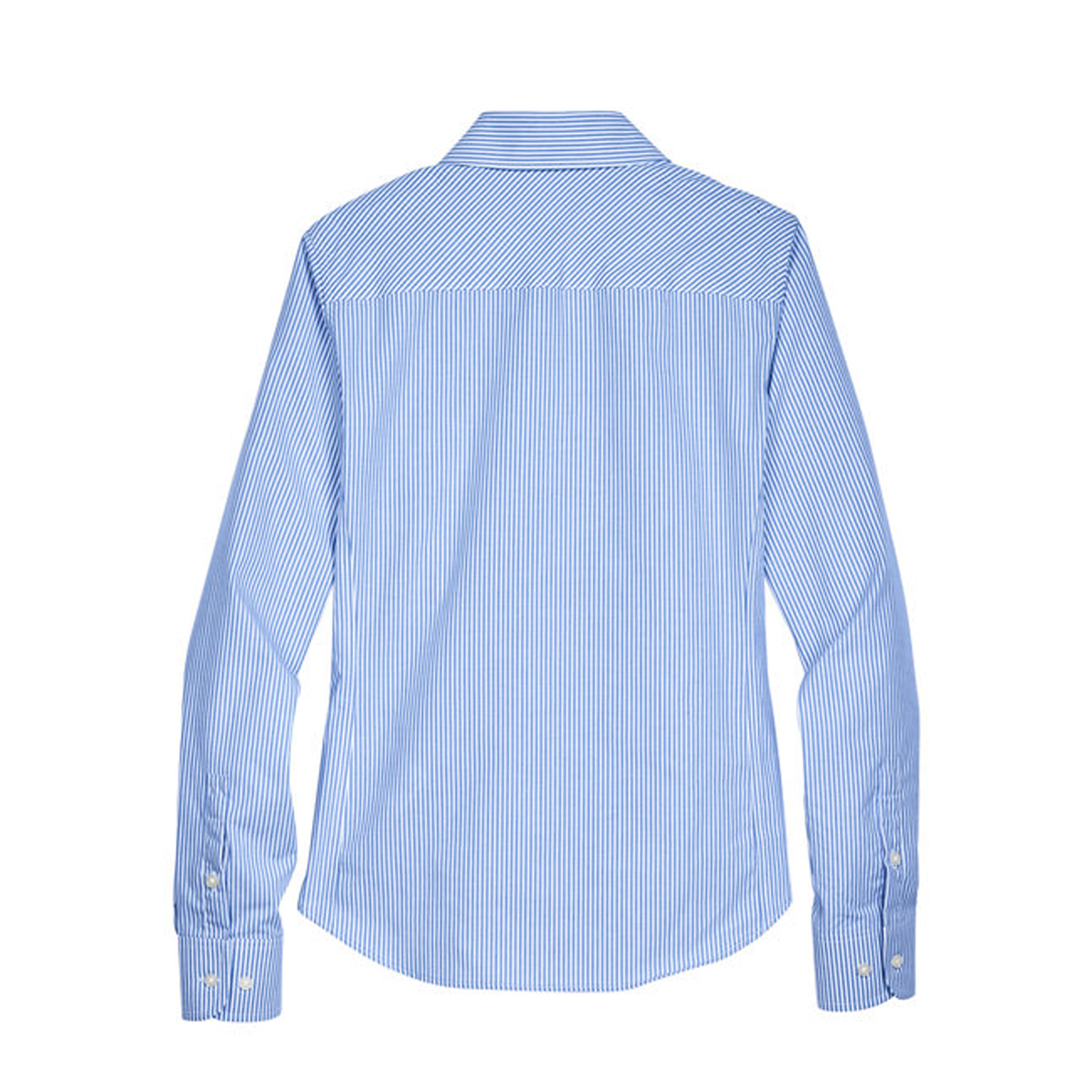 DEVON & JONES LADIES CROWN WOVEN BANKER STRIPE DRESS SHIRT