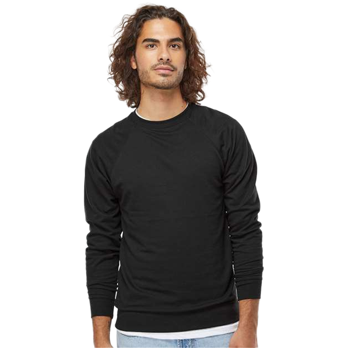 INDEPENDENT TRADING CO. ADULT ICON LIGHTWEIGHT LOOPBACK TERRY CREWNECK SWEATSHIRT