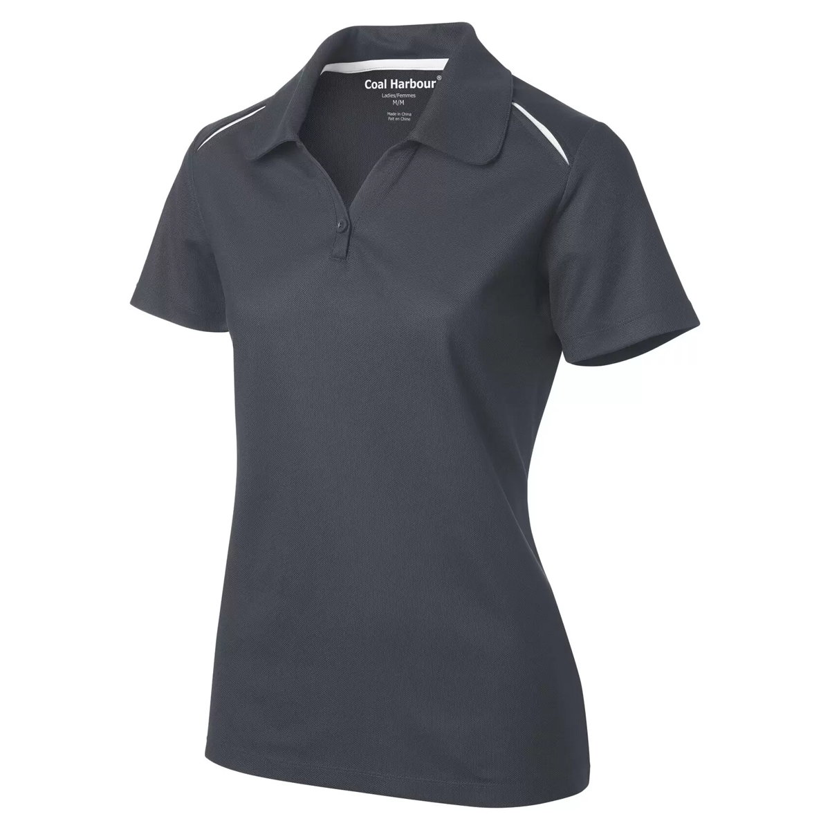 COAL HARBOUR LADIES SNAG RESISTANT CONTRAST INSET POLO SHIRT