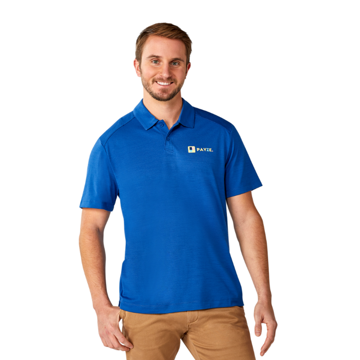 TRIMARK MEN'S AMOS ECO SS POLO SHIRT