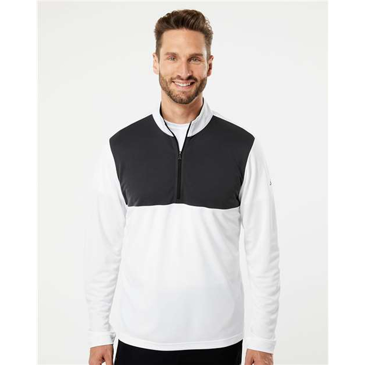 ADIDAS MEN'S LIGHTWEIGHT QUARTER-ZIP PULLOVER