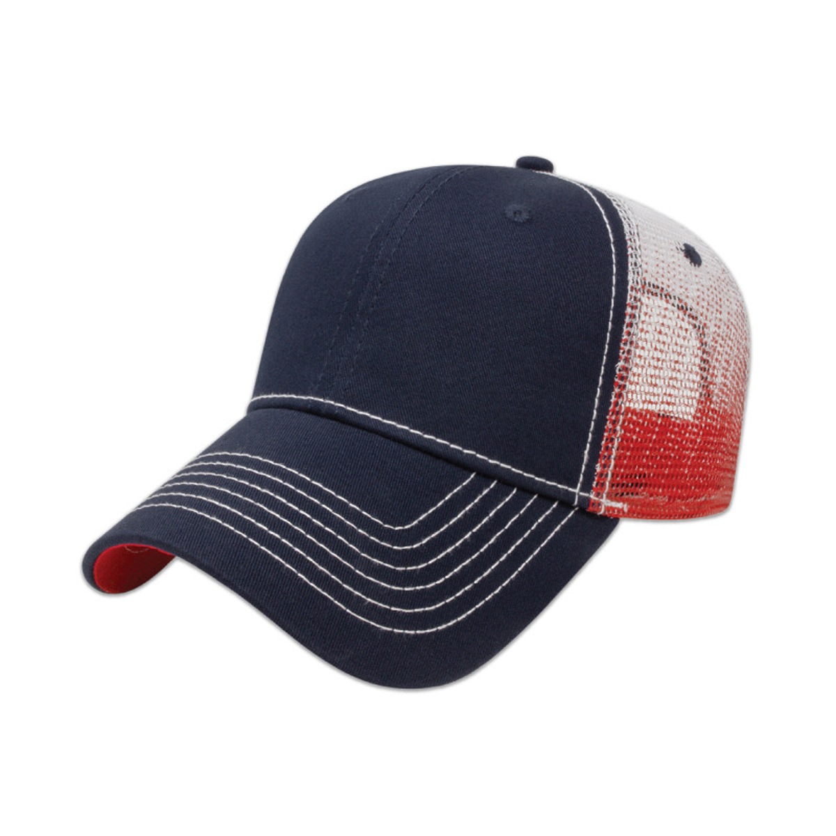 CAP AMERICA GRADIENT SCREEN PRINT MESH SNAPBACK HAT