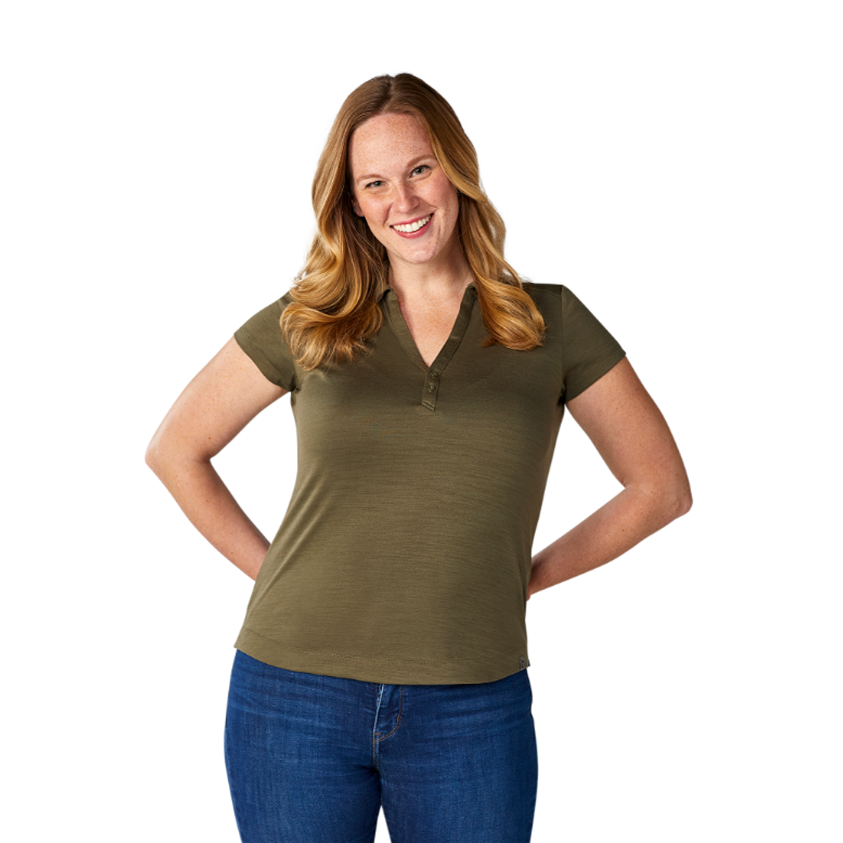 TRIMARK LADIES AMOS ECO SS POLO SHIRT