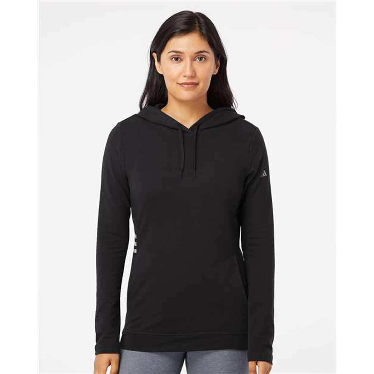 ADIDAS LADIES LIGHTWEIGHT HOODED SWEATSHIRT
