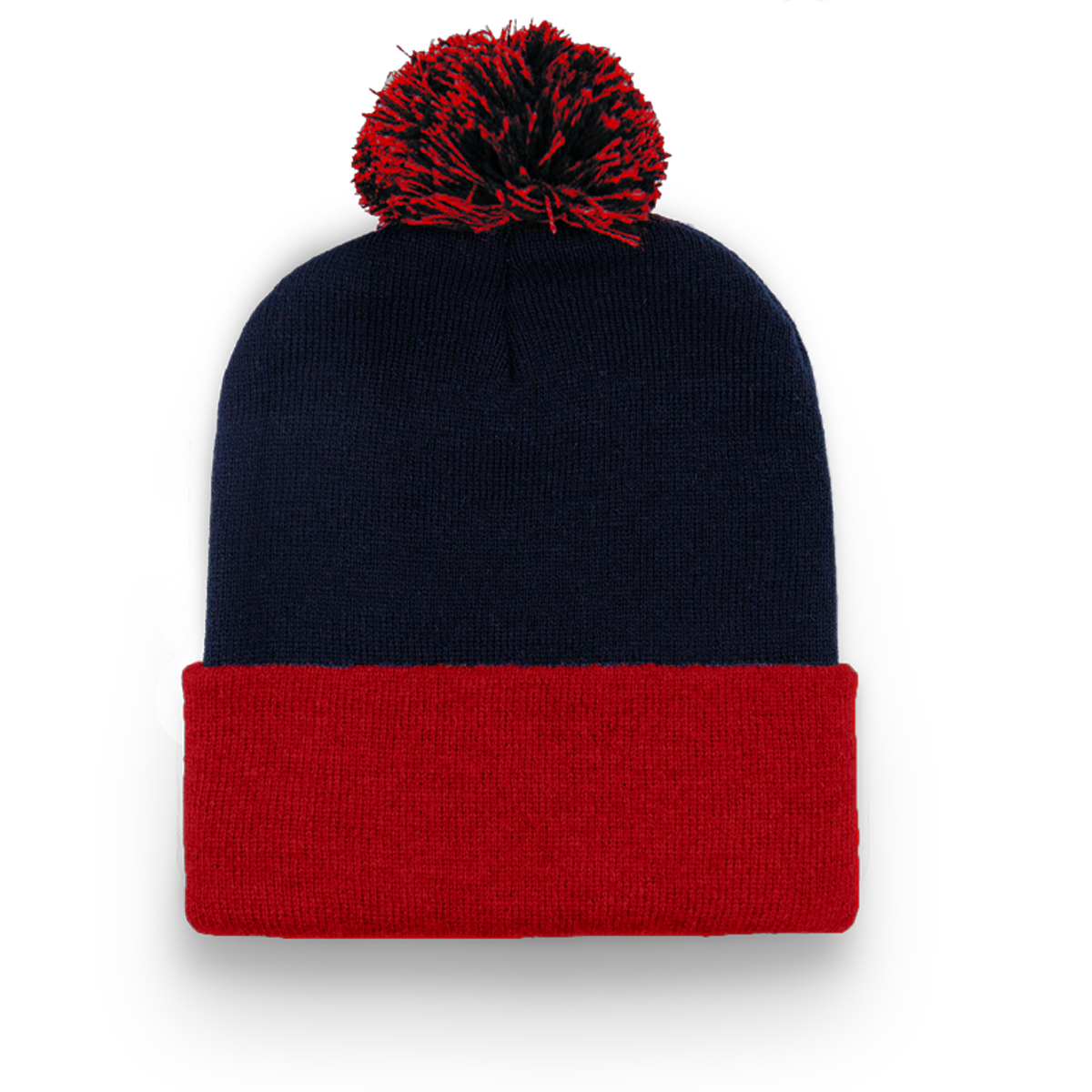 DIVISION TRADITIONAL COLOUR BLOCK CUFF TOQUE WITH POM