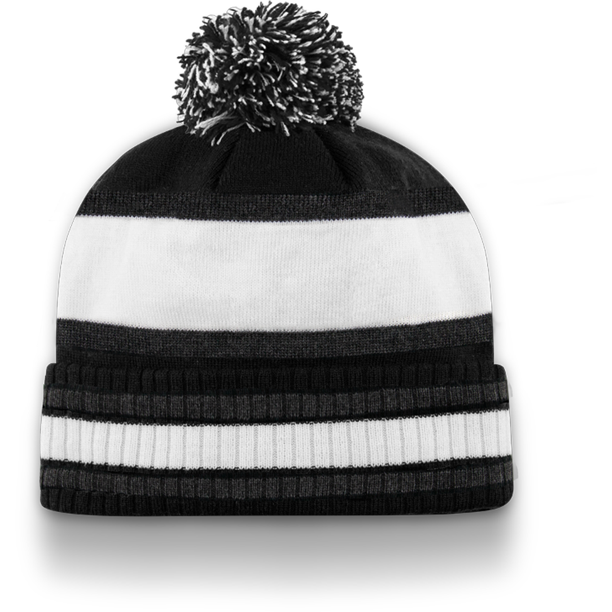 DIVISION TRADITIONAL RIBBED CUFF TOQUE WITH POM