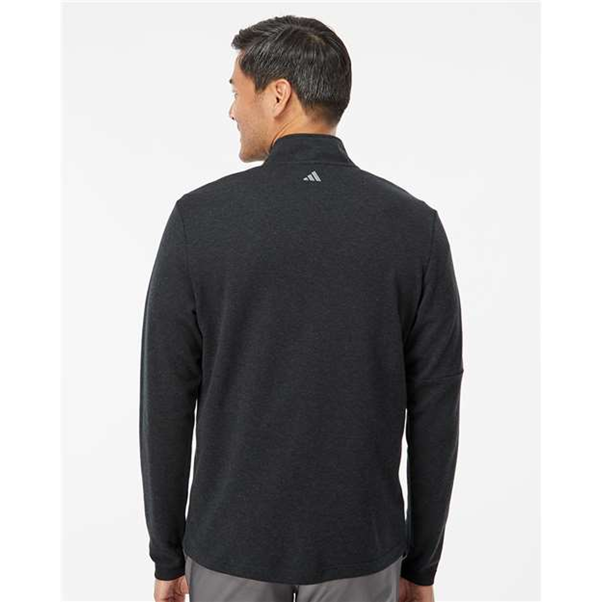 ADIDAS 3-STRIPES QUARTER-ZIP SWEATER