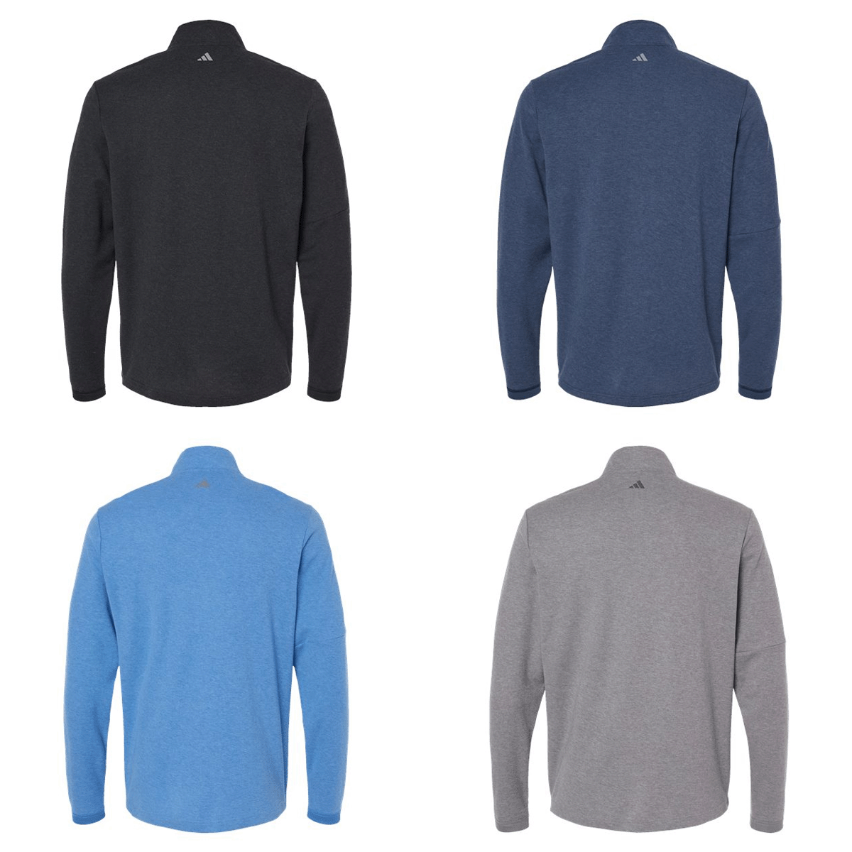 ADIDAS MEN'S 3-STRIPES QUARTER-ZIP SWEATER