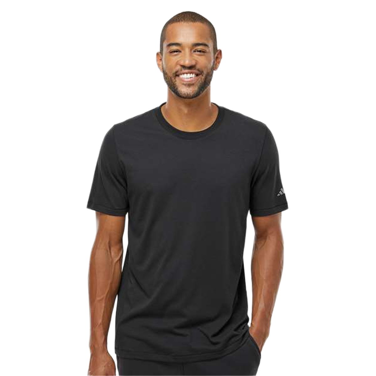 ADIDAS MEN'S BLENDED T-SHIRT