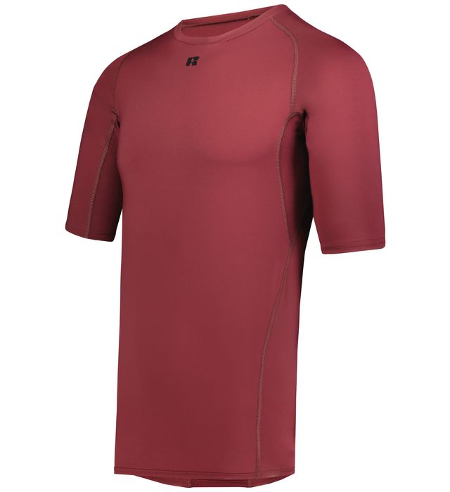 RUSSELL COOLCORE HALF SLEEVE COMPRESSION TEE