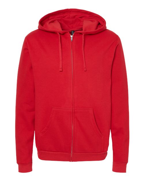 M&O KNITS ADULT UNISEX ZIPPER FLEECE HOODIE