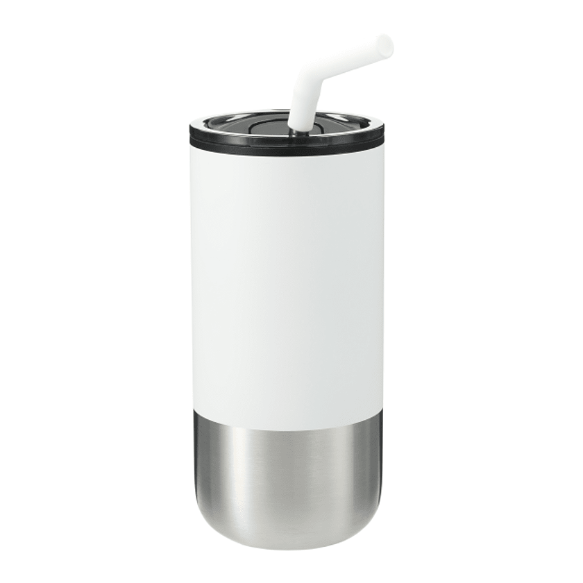 LAGOM INSULATED STAINLESS STEEL TUMBLER WITH STRAW 16oz