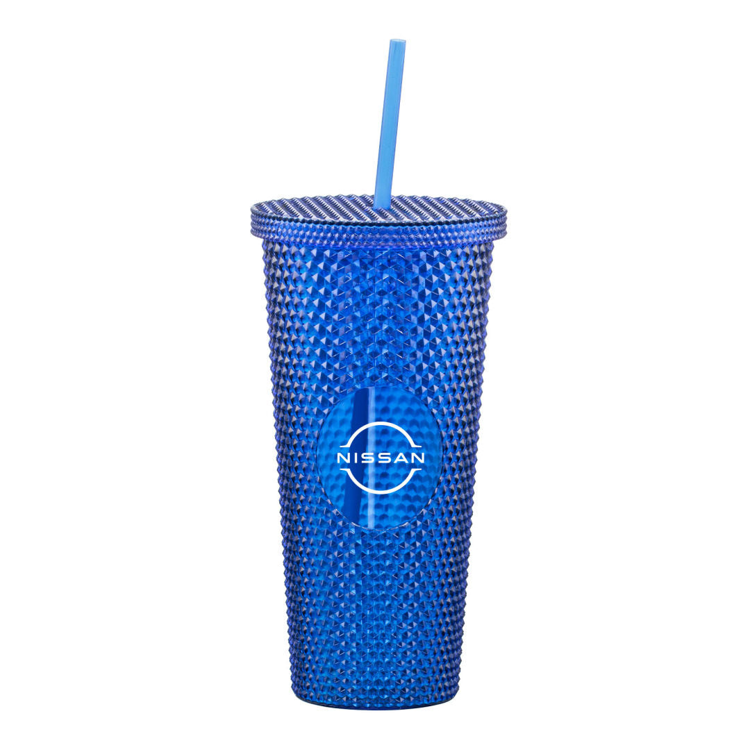 CRENSHAW TEXTURED TUMBLER WITH STRAW 21oz