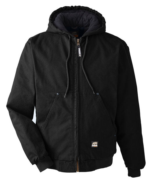 BERNE MEN'S HIGHLAND WASHED COTTON DUCK HOODED JACKET