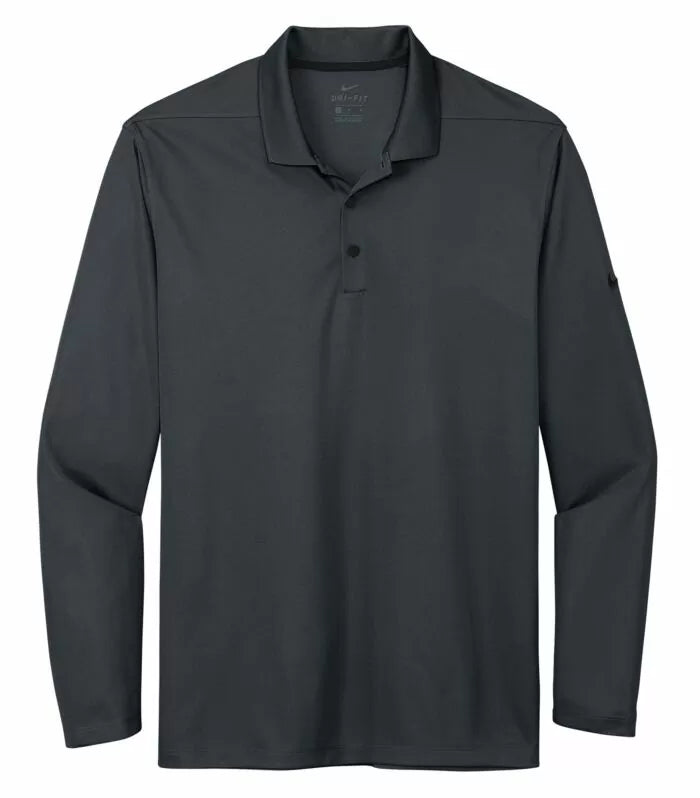 NIKE MEN'S DRI-FIT MICRO PIQUE 2.0 LONG SLEEVE POLO