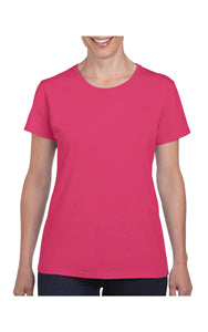 GILDAN LADIES SEMI FITTED COTTON JERSEY T-SHIRT